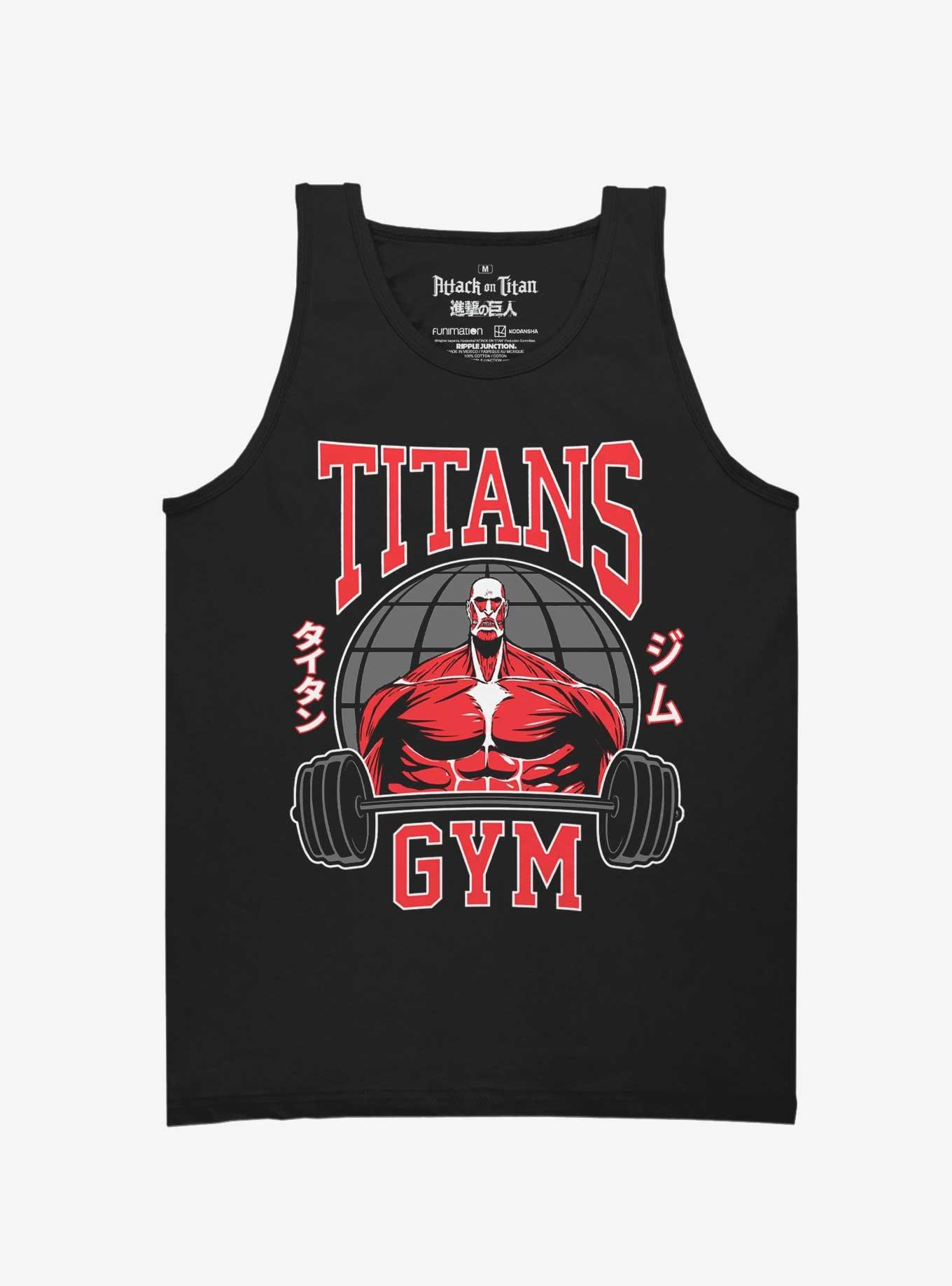 Attack On Titan Titans Gym Tank Top, BLACK, hi-res