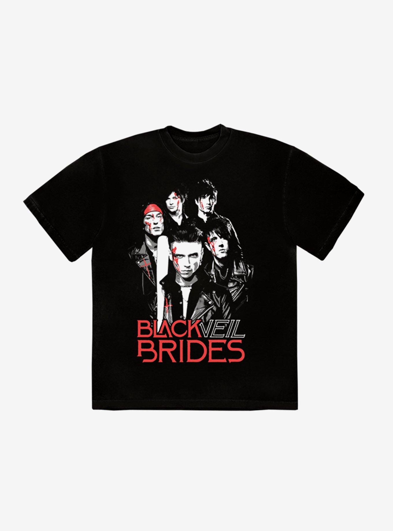 Black Veil Brides Group Portrait Girls T-Shirt, BLACK, hi-res