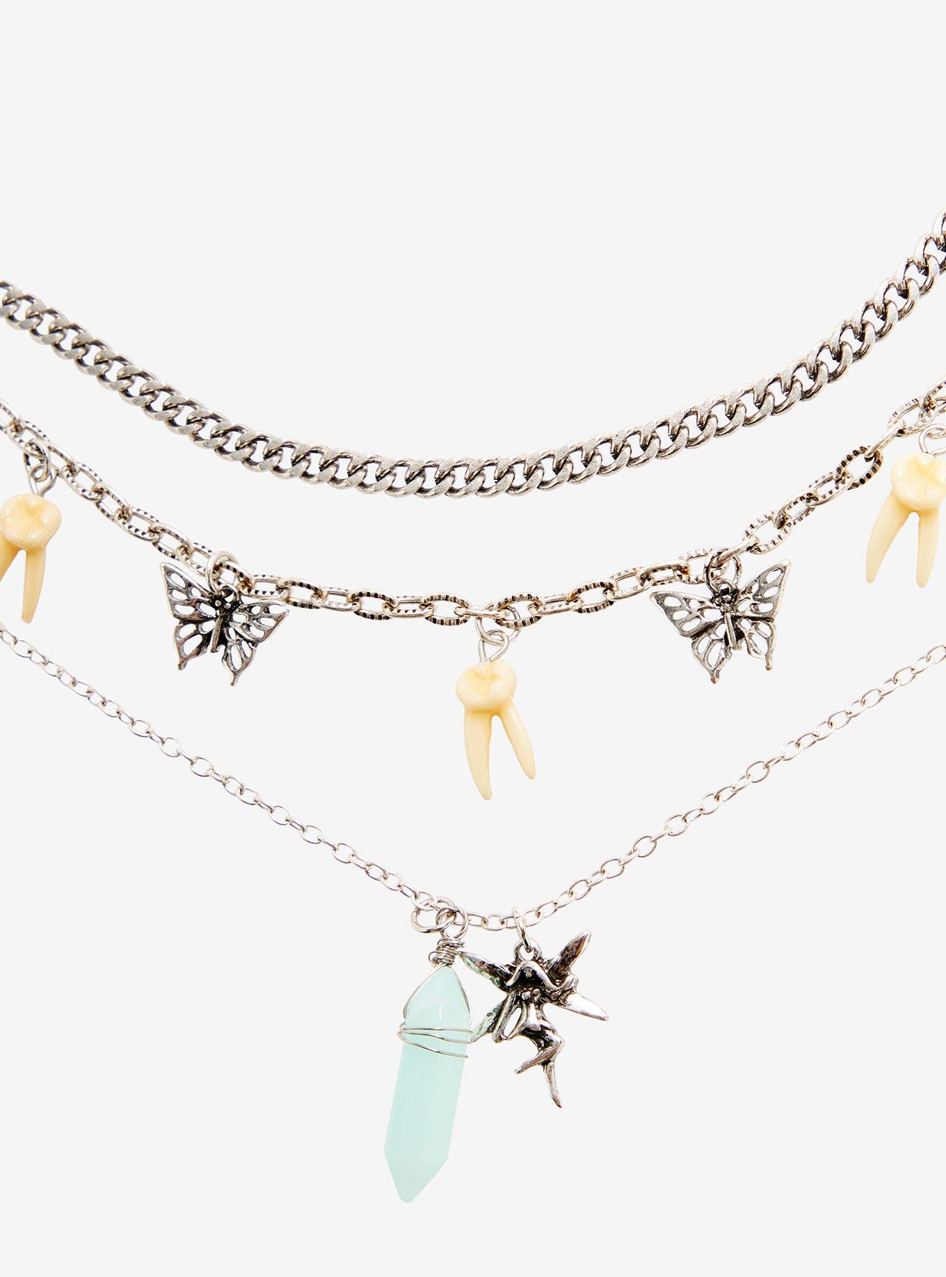 Tooth Fairy Charms Necklace Set, , hi-res