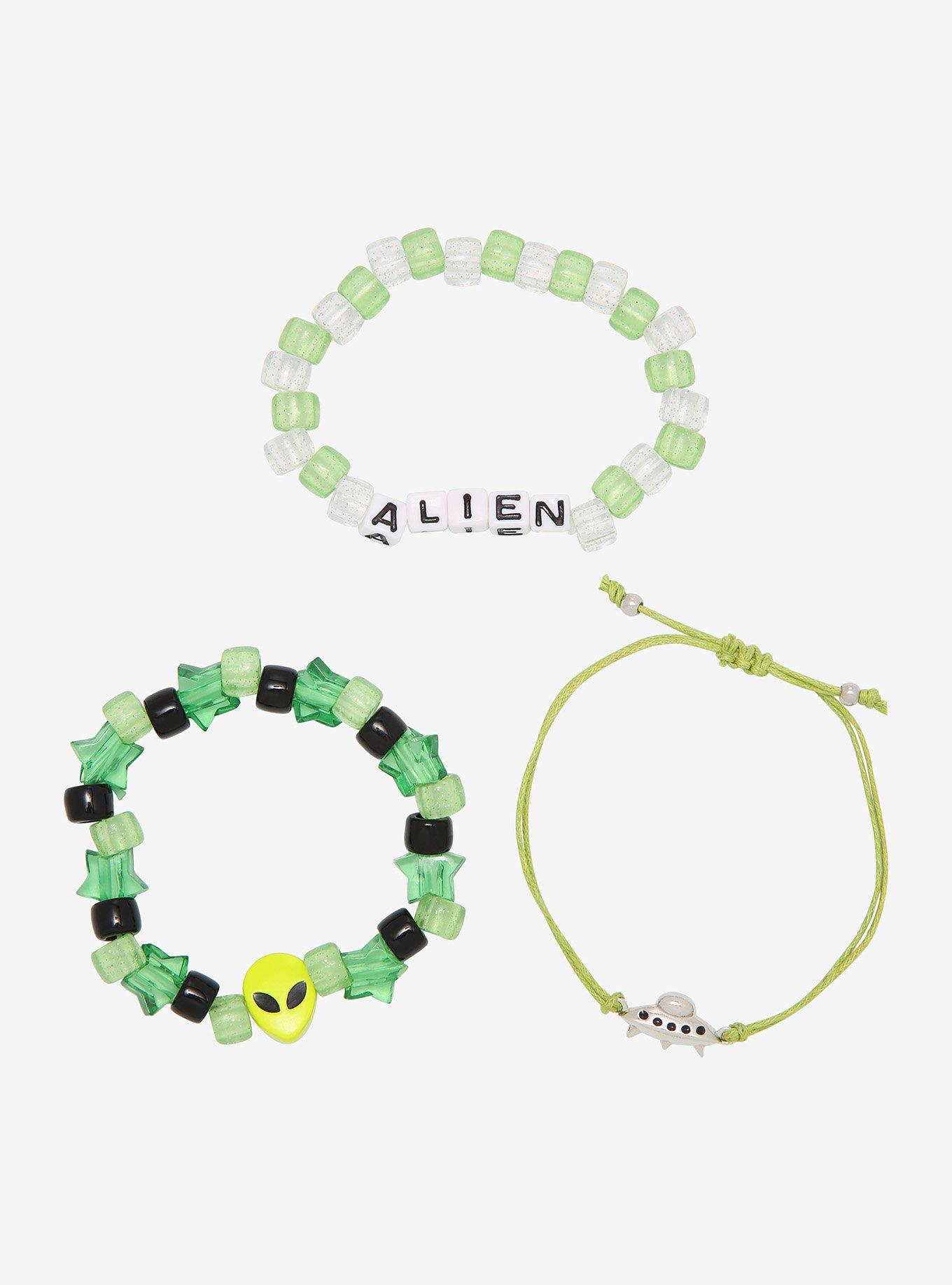 Alien UFO Beaded Bracelet Set, , hi-res