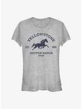 Yellowstone Dutton Ranch Badge Girls T-Shirt, ATH HTR, hi-res