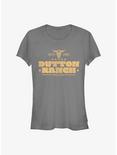 Yellowstone Dutton Ranch Est. 1886 Girls T-Shirt, CHARCOAL, hi-res