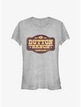 Yellowstone Dutton Ranch Distressed Sign Girls T-Shirt, ATH HTR, hi-res