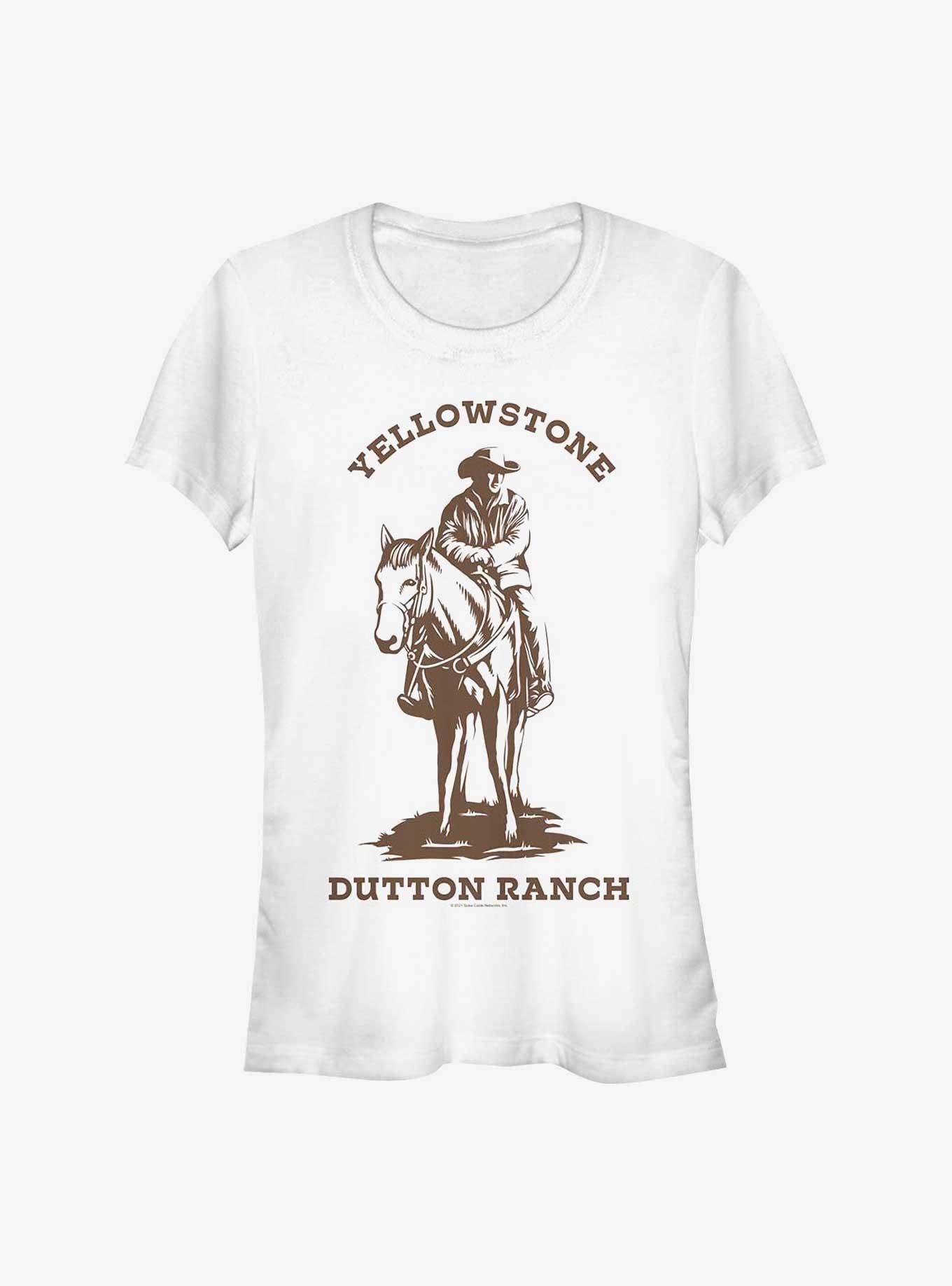 Yellowstone Man On Horse Brown Girls T-Shirt