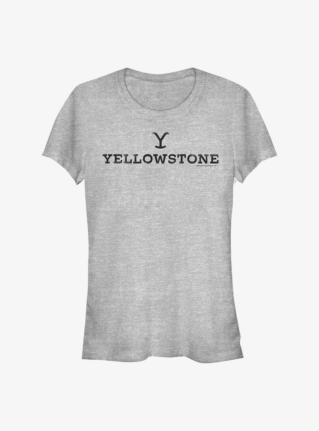 Yellowstone Logo Girls T-Shirt, ATH HTR, hi-res