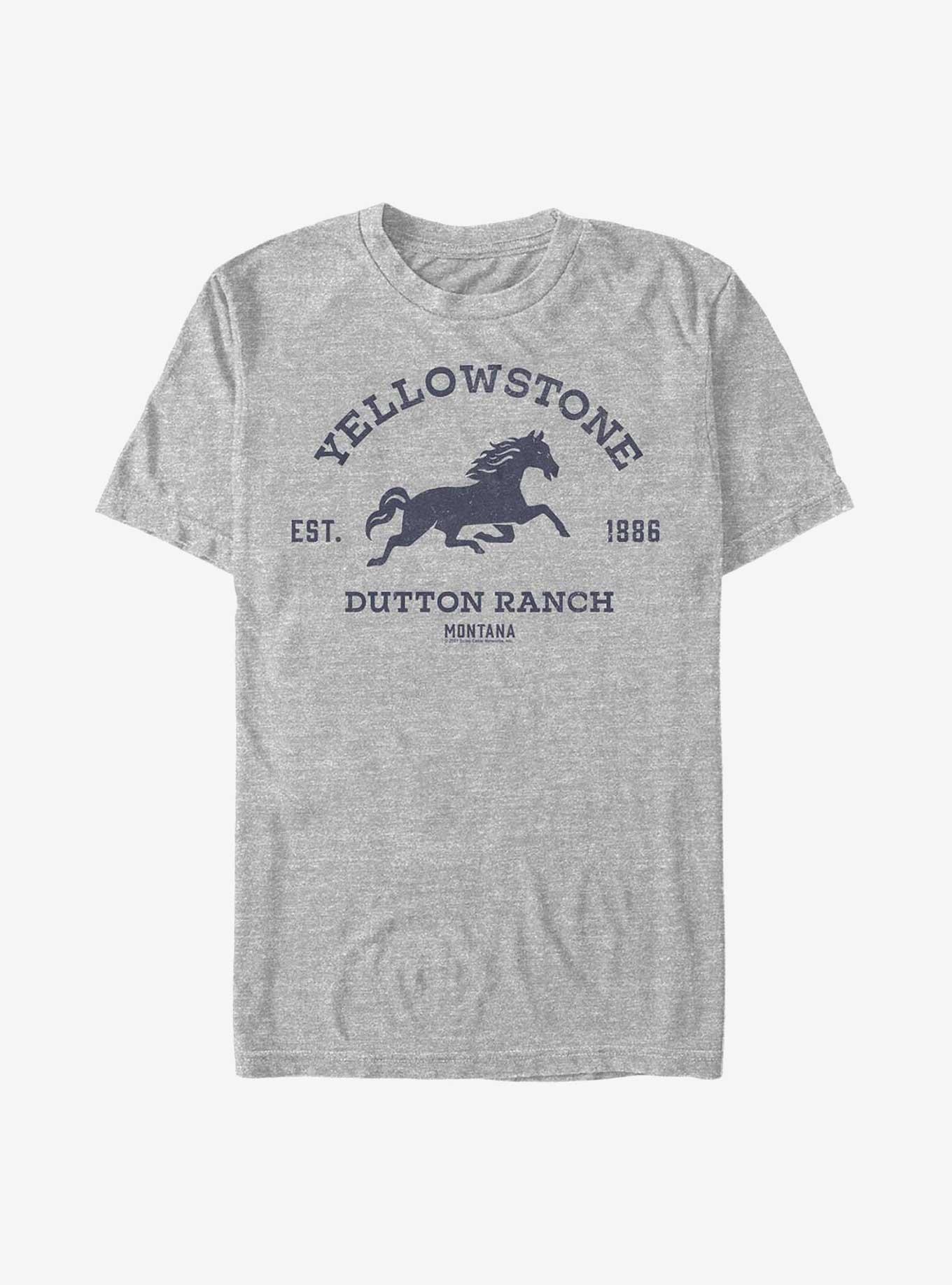 Yellowstone Dutton Ranch Badge T-Shirt, ATH HTR, hi-res