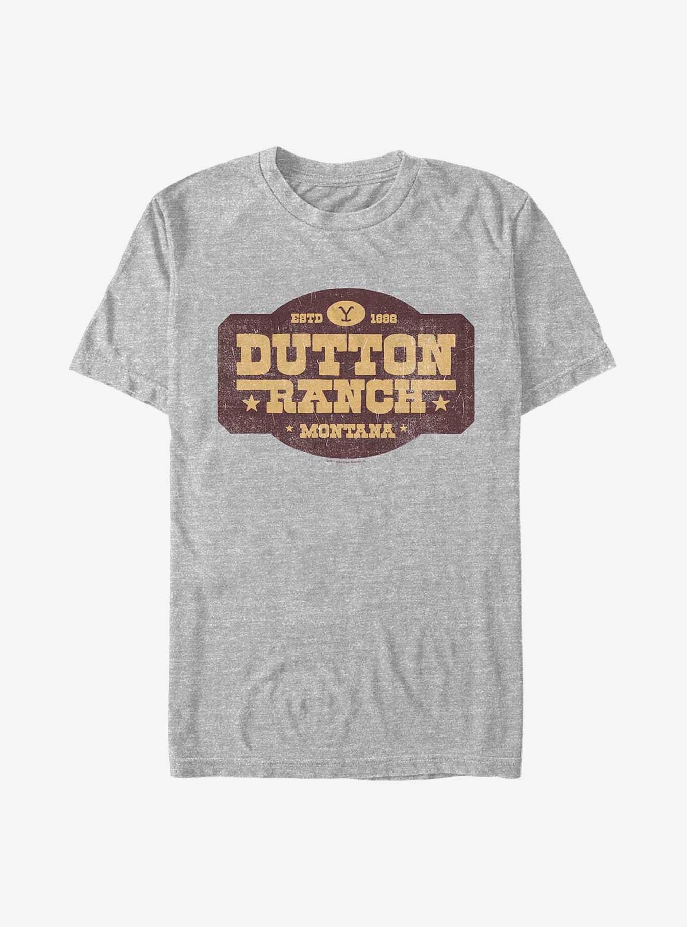 Yellowstone Dutton Ranch Distressed Sign T-Shirt, , hi-res