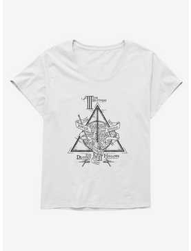 Harry Potter The Three Brothers Deathly Hallows Girls T-Shirt Plus Size, , hi-res
