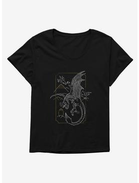 Harry Potter Dragons Simple Girls T-Shirt Plus Size, , hi-res