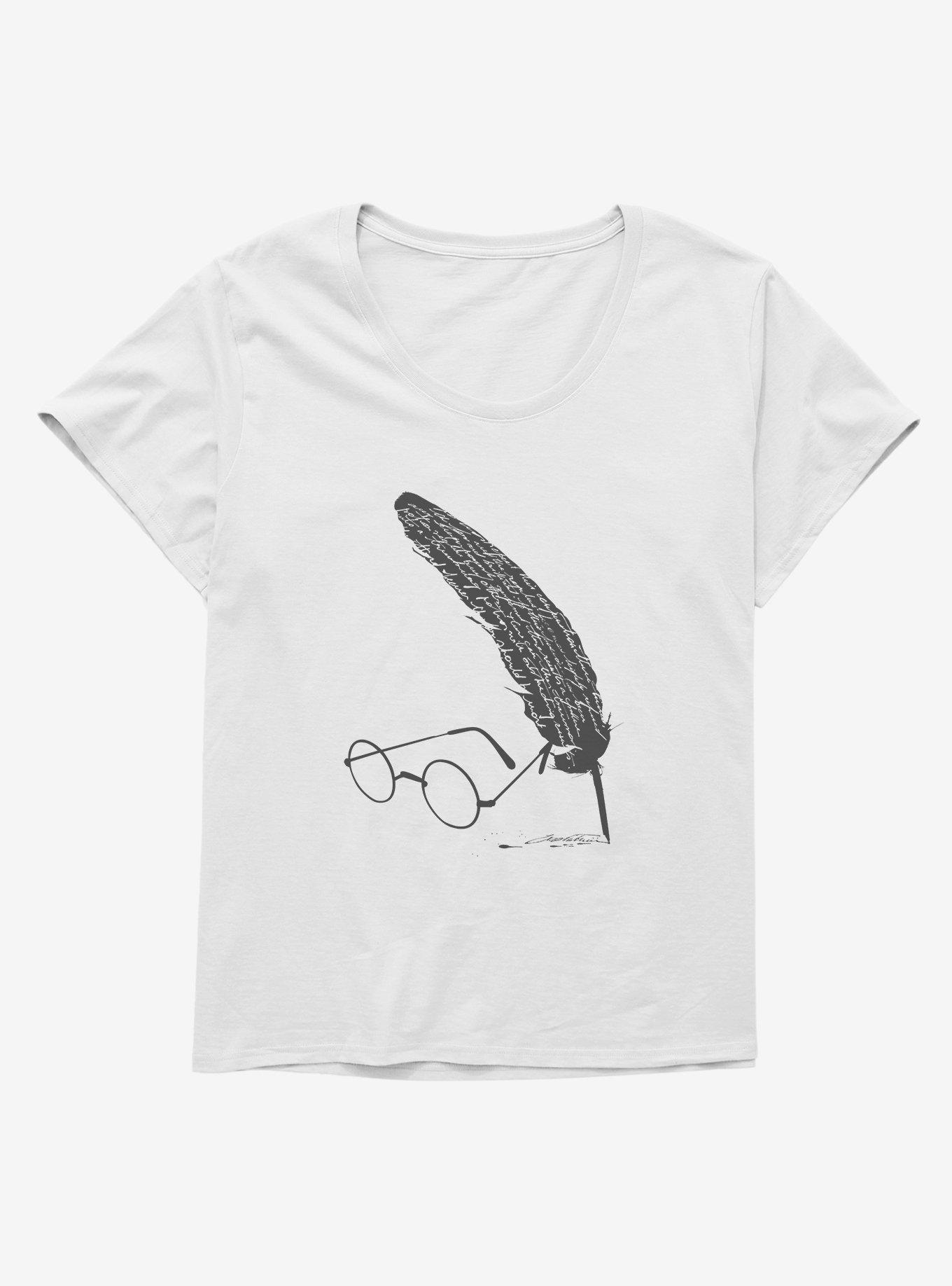 Harry Potter Glasses & Quill Girls T-Shirt Plus Size, , hi-res