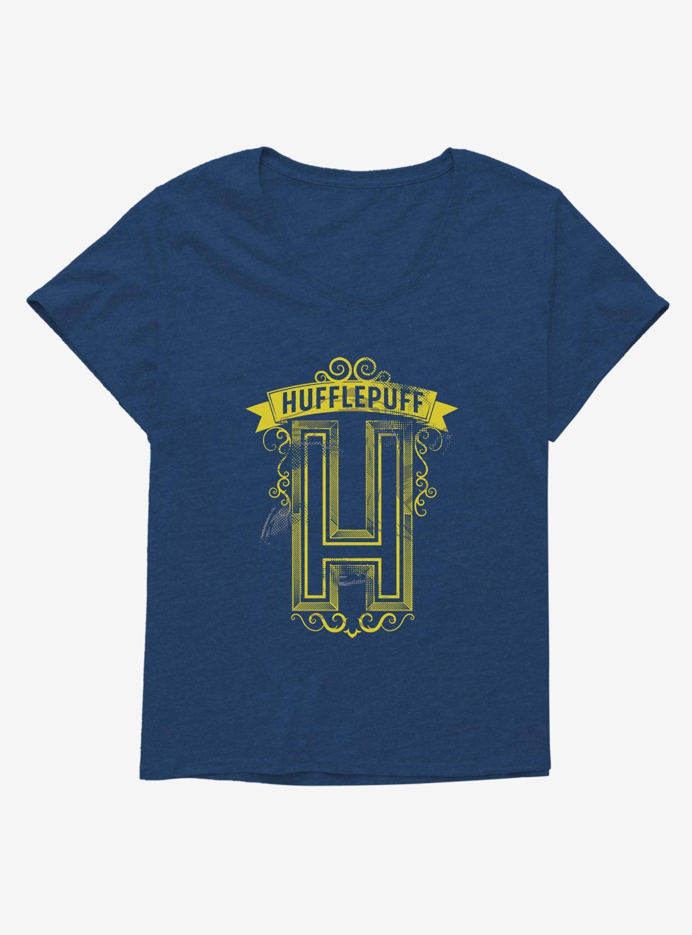 Harry Potter Hufflepuff Initial Girls T-Shirt Plus Size, , hi-res