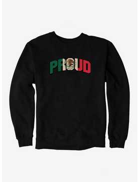 Mexican And Proud Flag Script Sweatshirt, , hi-res