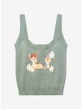 Disney Bambi & Thumper Floral Women’s Ribbed Sweater Tank Top - BoxLunch Exclusive, LIGHT BLUE, hi-res