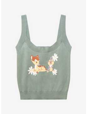 Disney Bambi & Thumper Floral Women’s Ribbed Sweater Tank Top - BoxLunch Exclusive, , hi-res