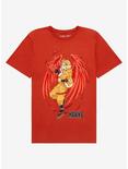 My Hero Academia Hawks Women's T-Shirt - BoxLunch Exclusive, RED, hi-res