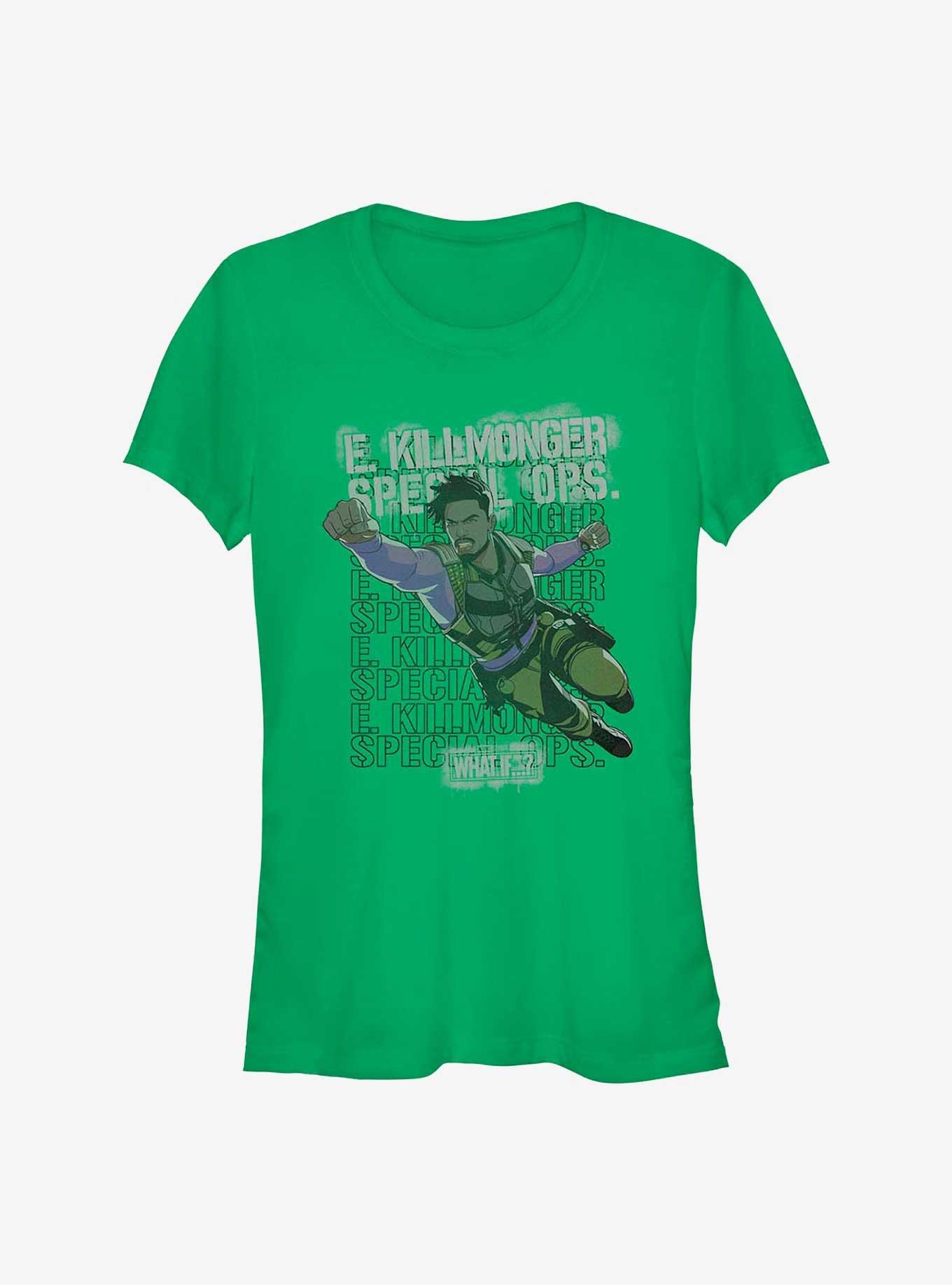 What If?? Erik Killmonger Army Brat Girls T-Shirt, KELLY, hi-res