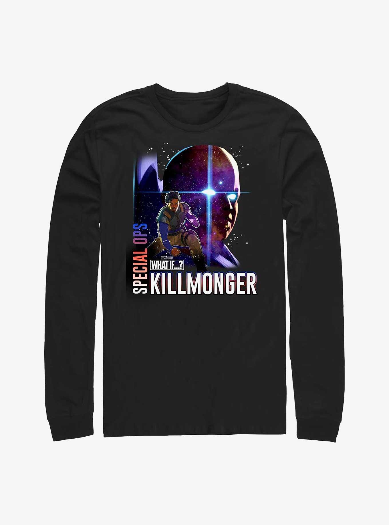 What If?? Erik Killmonger Special-Ops & The Watcher Long-Sleeve T-Shirt, , hi-res