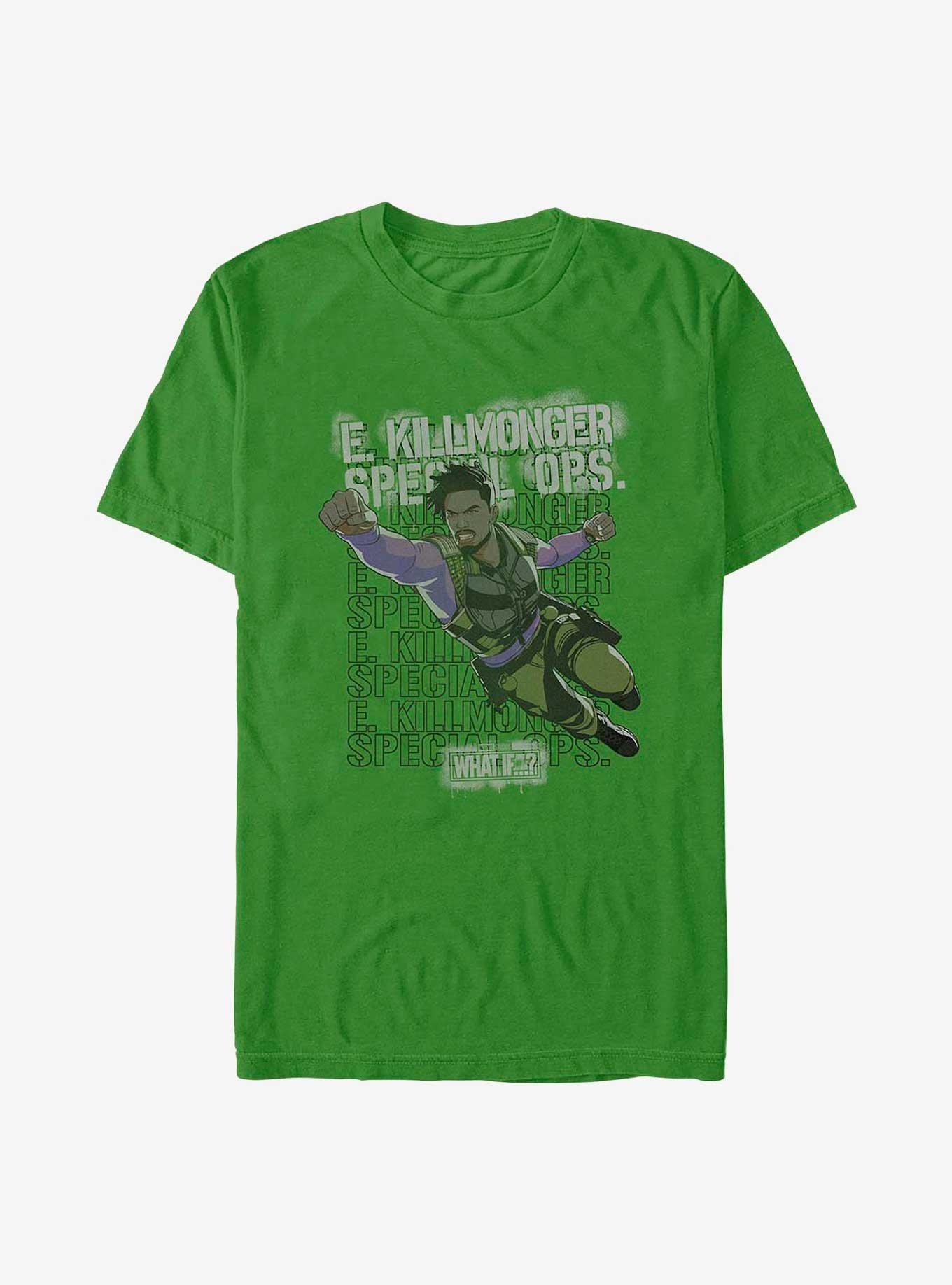 What If?? Erik Killmonger Army Brat T-Shirt, KELLY, hi-res