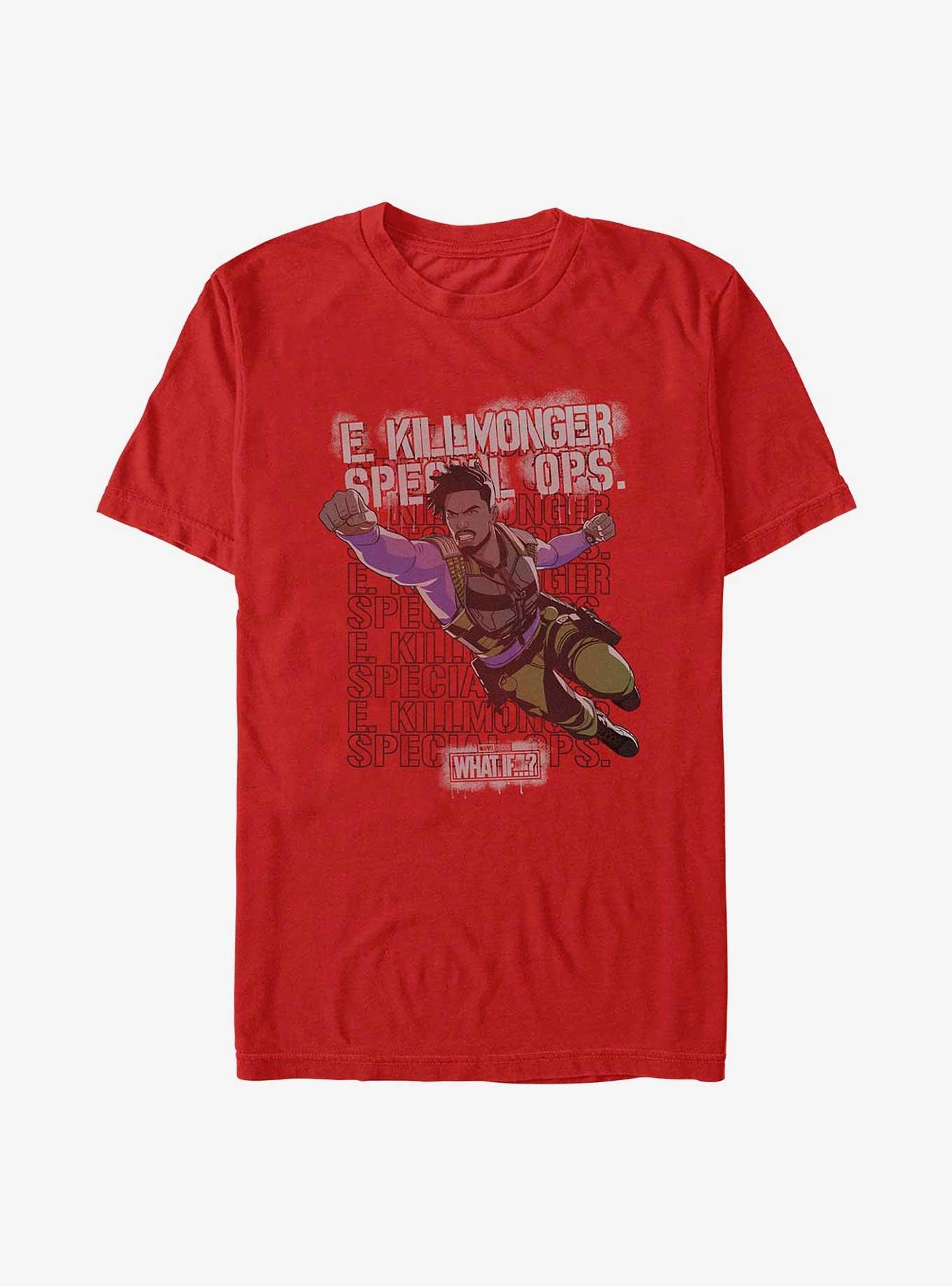 What If?? Erik Killmonger Army Brat T-Shirt, RED, hi-res