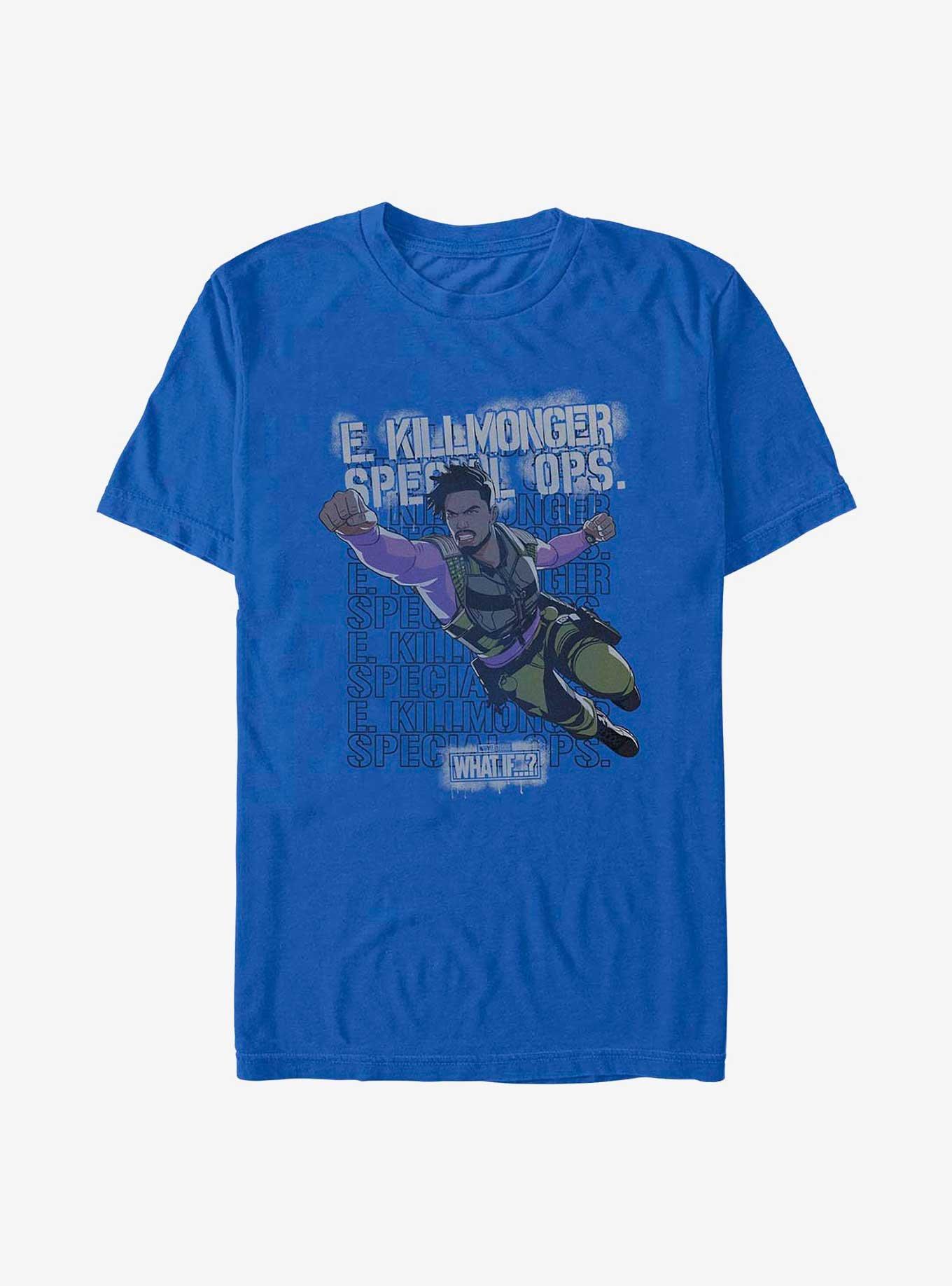 What If?? Erik Killmonger Army Brat T-Shirt, ROYAL, hi-res
