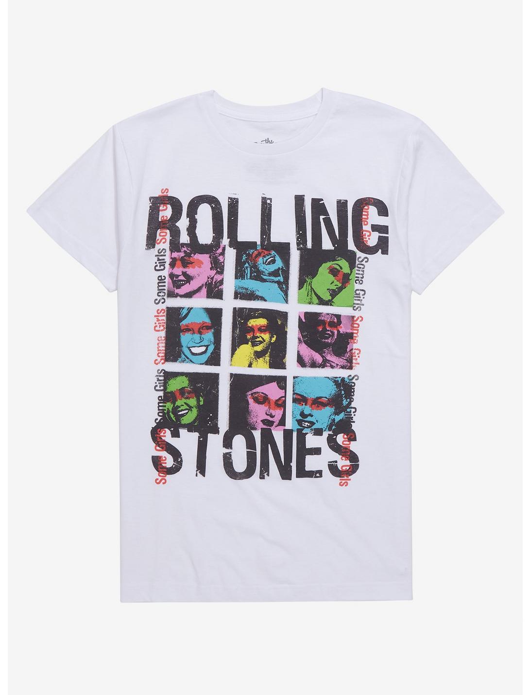 The Rolling Stones Grid Girls T-Shirt, BRIGHT WHITE, hi-res
