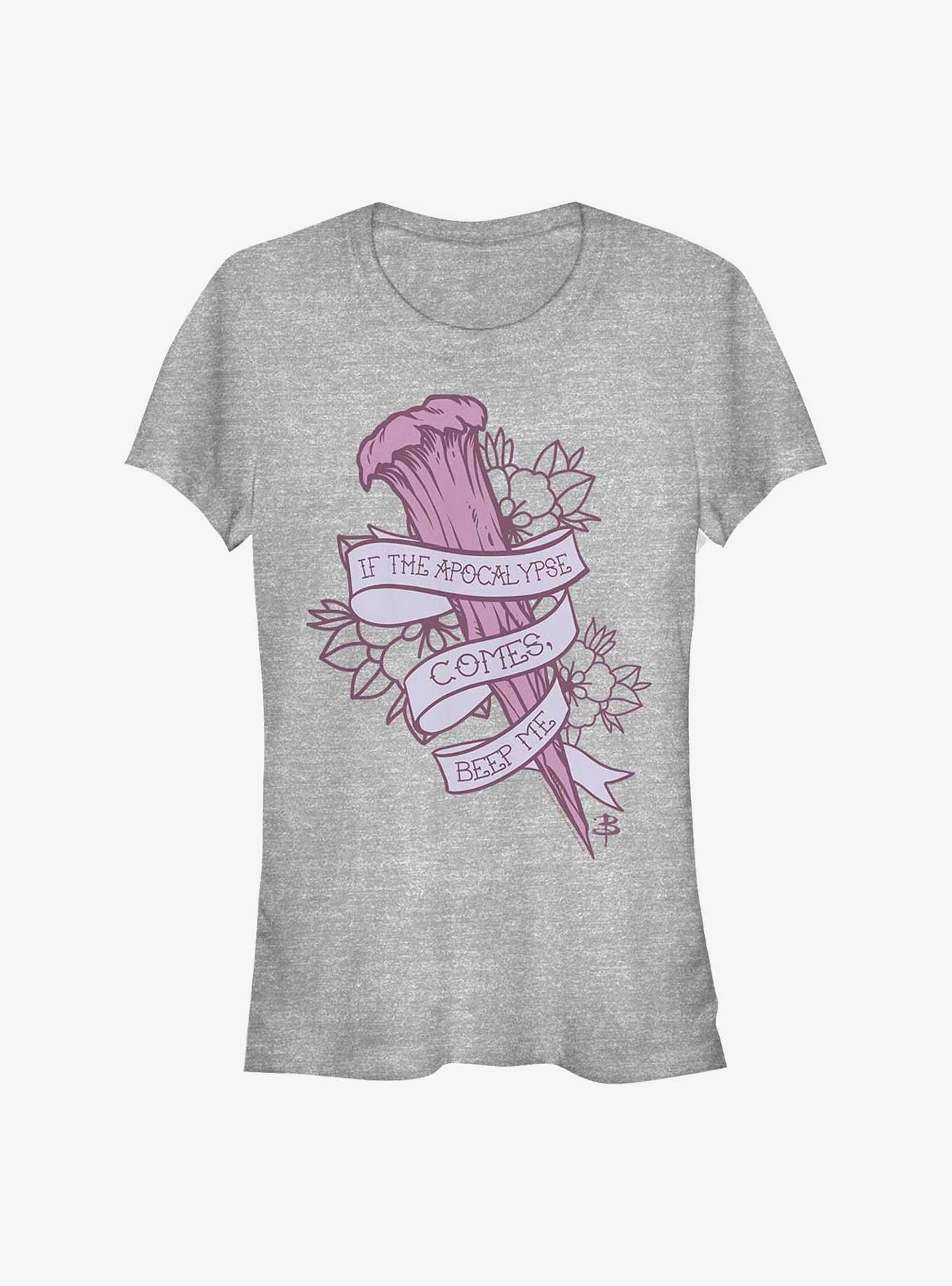 Buffy The Vampire Slayer Beep Me Girls T-Shirt, ATH HTR, hi-res