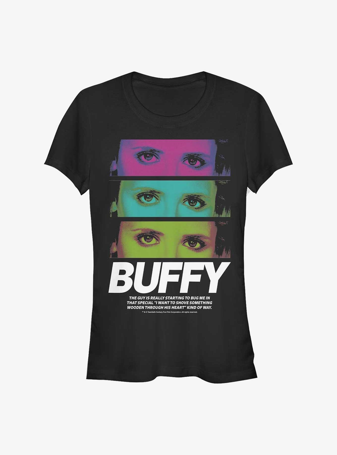 Buffy The Vampire Slayer Buffy Stack Girls T-Shirt, BLACK, hi-res
