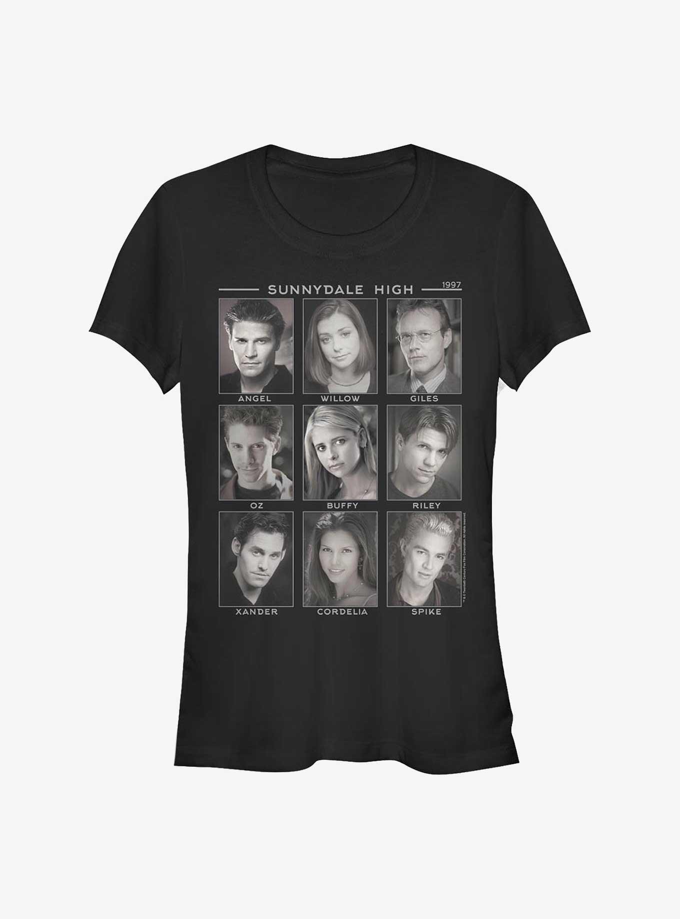 Buffy The Vampire Slayer Faces Of Girls T-Shirt, BLACK, hi-res