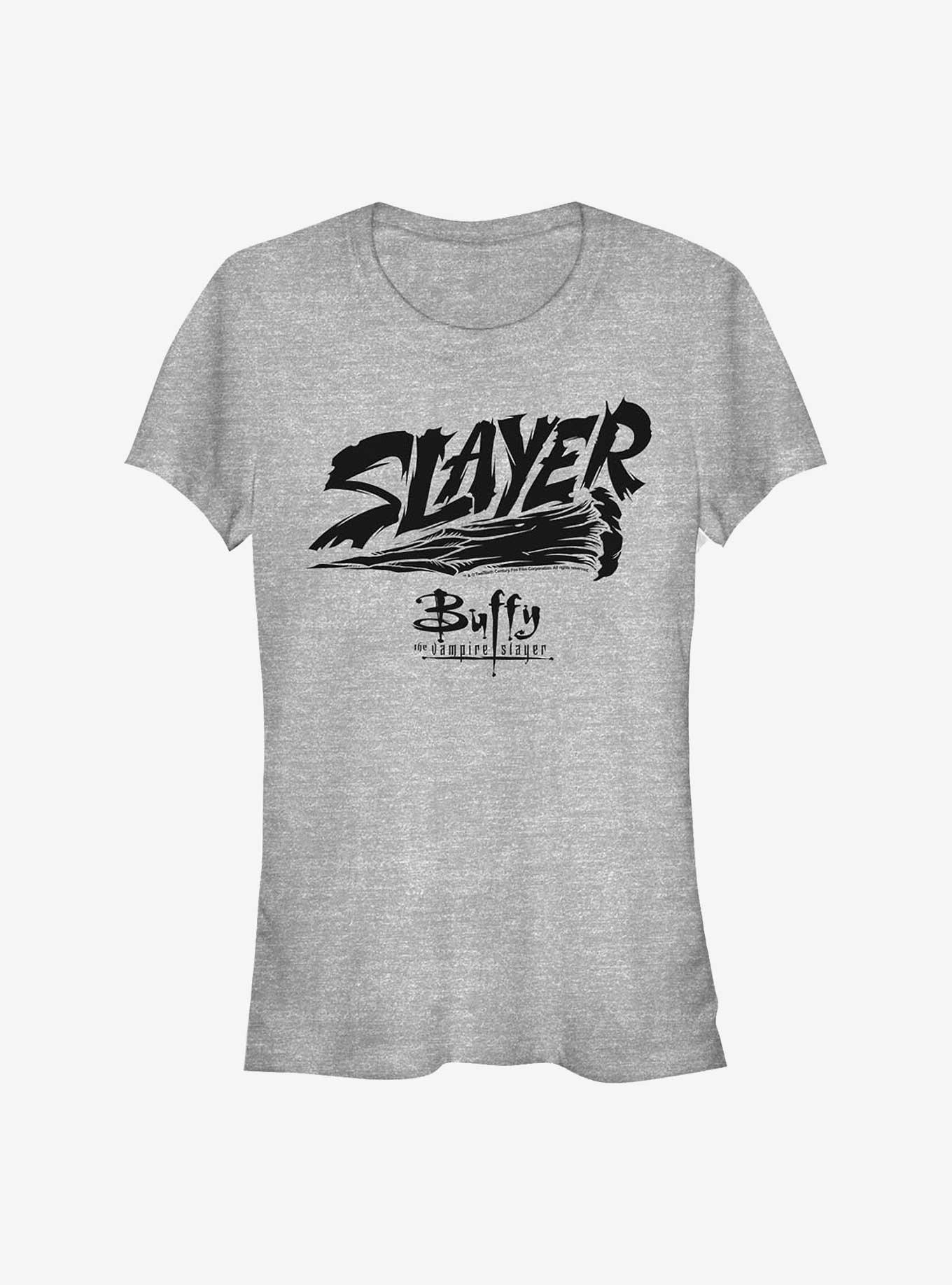 Buffy The Vampire Slayer Slayer Stake Girls T-Shirt, ATH HTR, hi-res