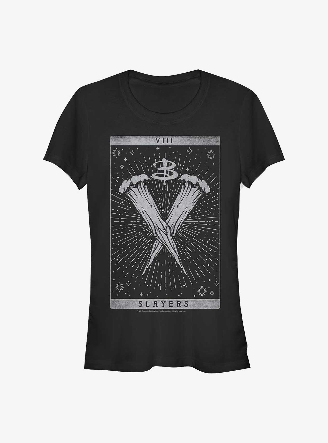Buffy The Vampire Slayer Slayer Tarot Girls T-Shirt, BLACK, hi-res