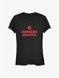 Dungeons And Dragons Dungeon Master Distressed Girls T-Shirt, BLACK, hi-res