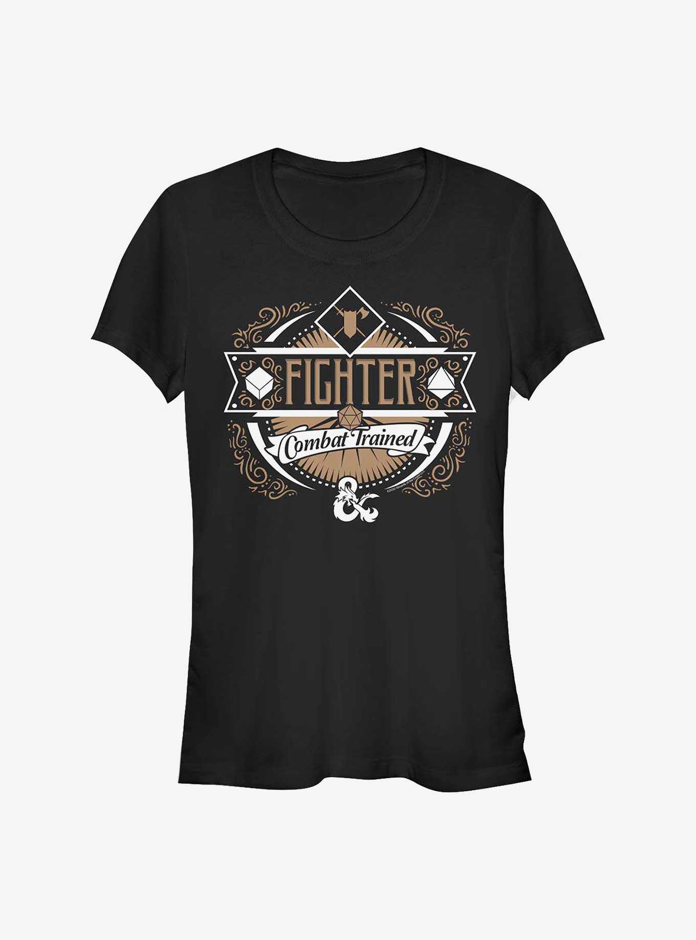 Dungeons And Dragons Fighter Label Girls T-Shirt, , hi-res