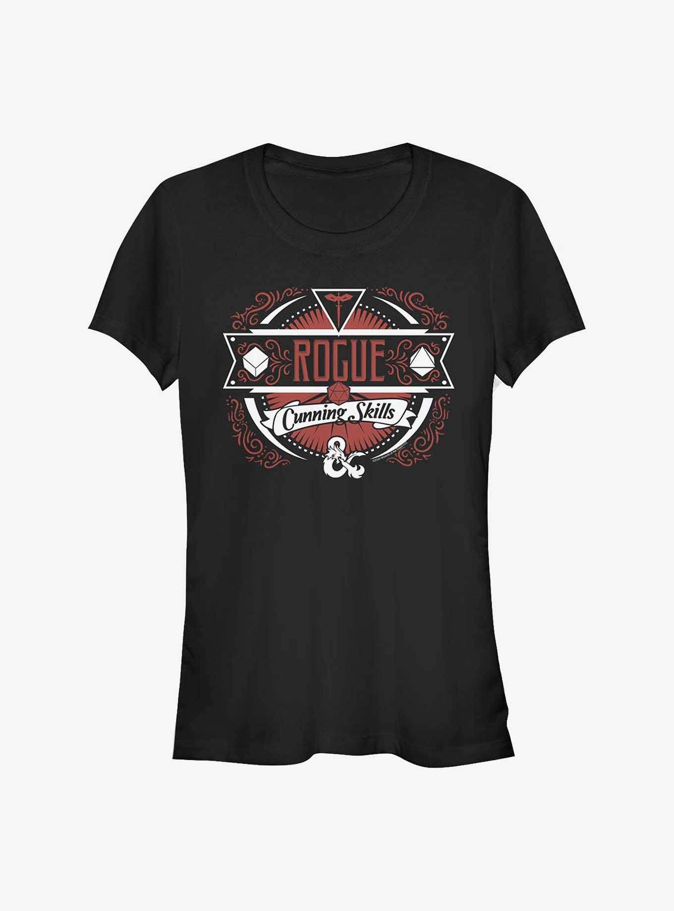 Dungeons And Dragons Rogue Label Girls T-Shirt, BLACK, hi-res