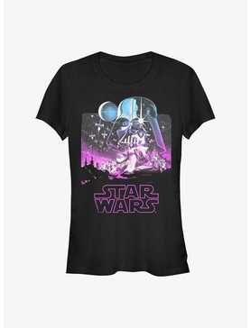 Star Wars Starry Scene Logo Girls T-Shirt, , hi-res