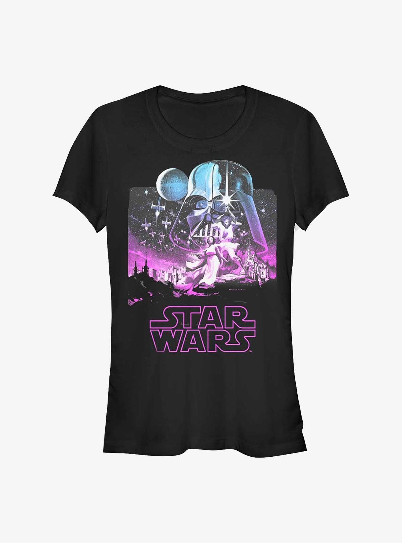 Star Wars Starry Scene Logo Girls T-Shirt, , hi-res