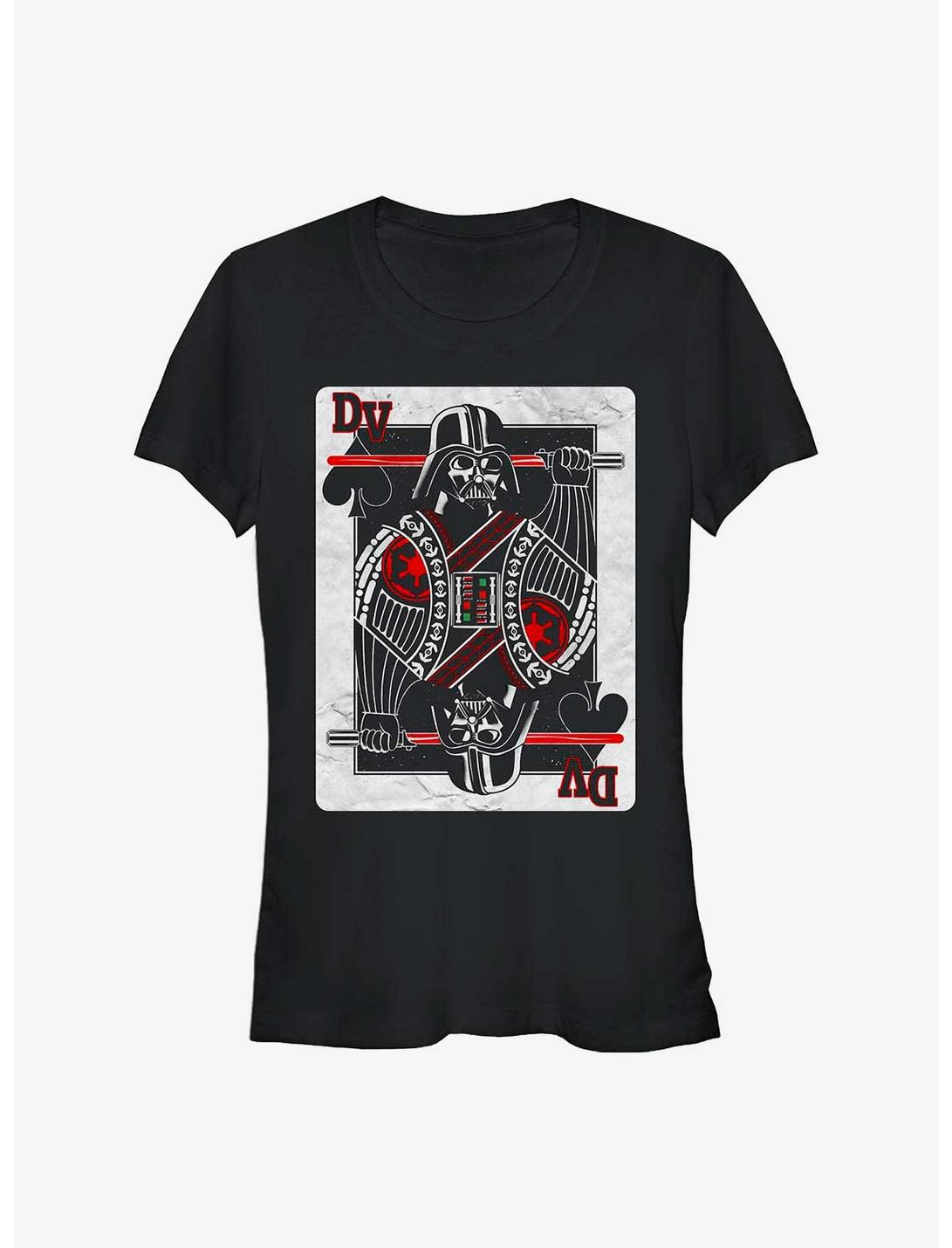 Star Wars Darth Vader Card-King Girls T-Shirt, BLACK, hi-res