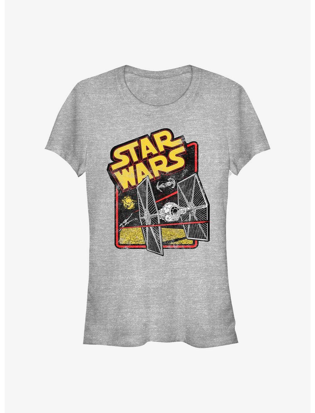 Star Wars Fighter Logo Girls T-Shirt, ATH HTR, hi-res