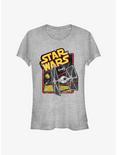 Star Wars Fighter Logo Girls T-Shirt, ATH HTR, hi-res
