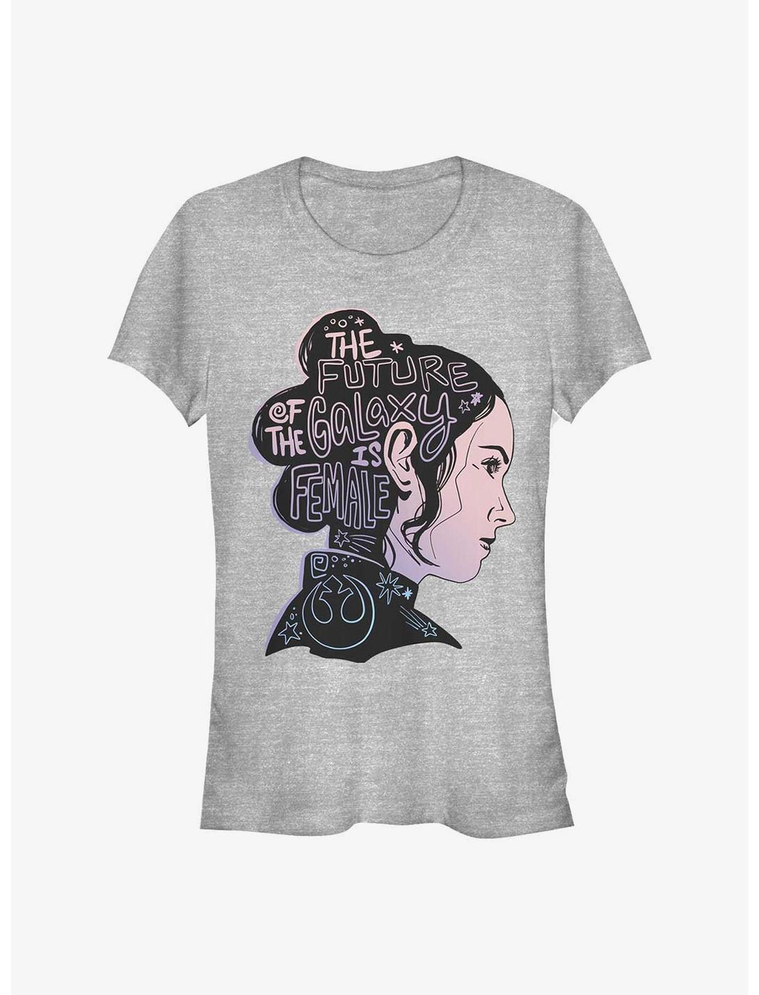 Star Wars The Future Of The Galaxy Is Female Silhouette Girls T-Shirt, ATH HTR, hi-res