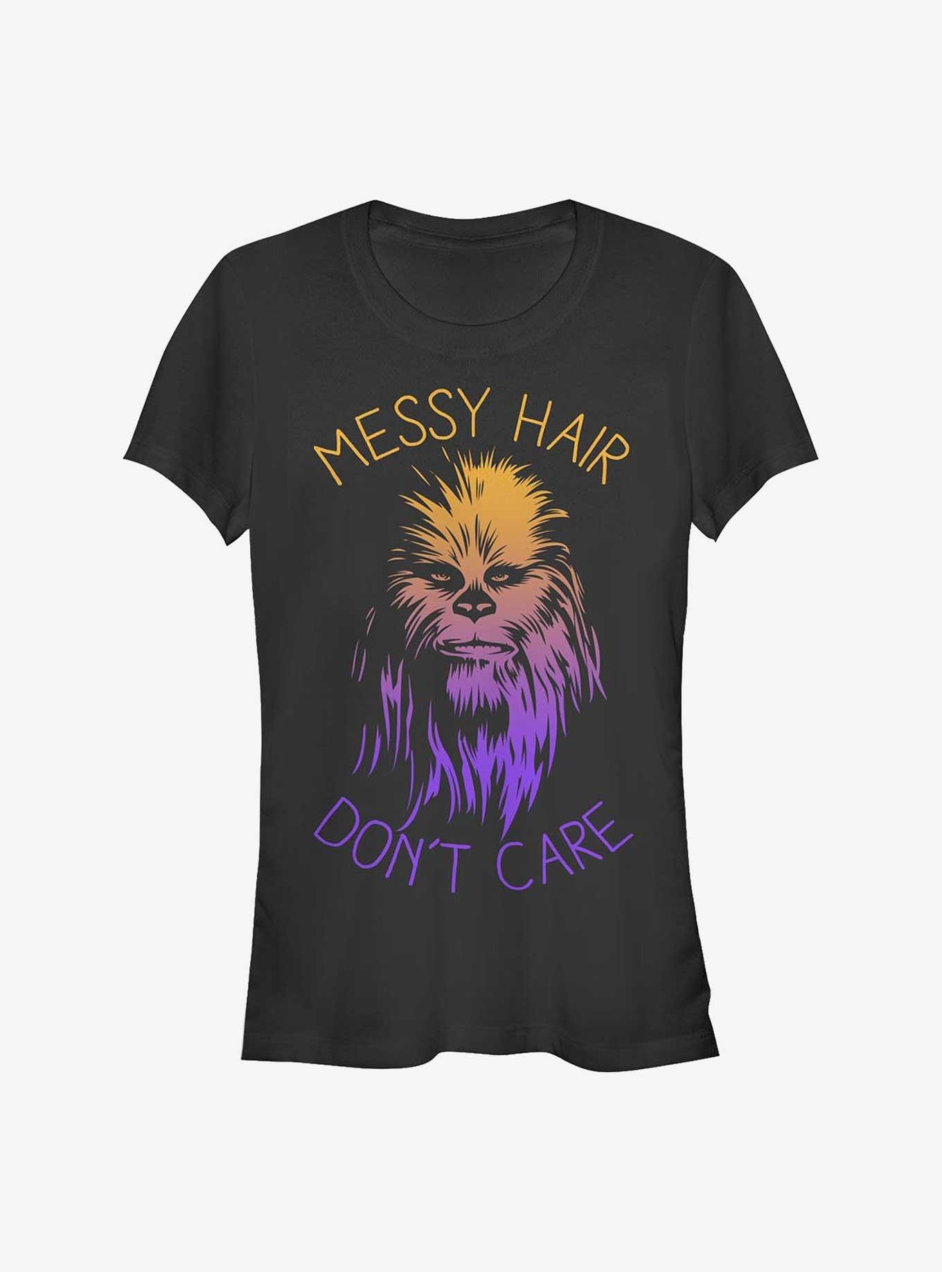 Star Wars Messy Hair Don't Care Chewbacca Girls T-Shirt