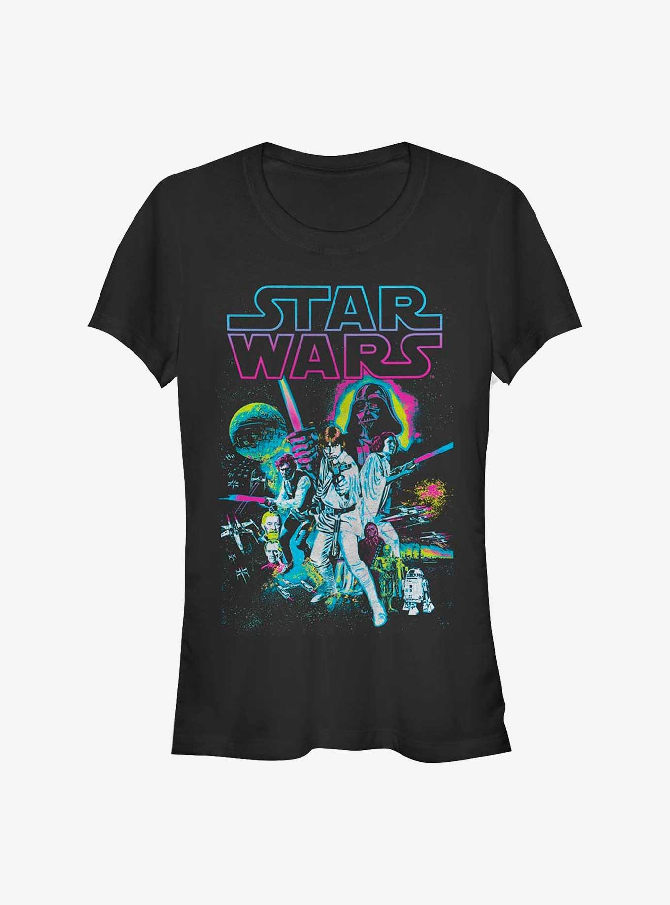 Star Wars Neon Hope Girls T-Shirt