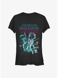 Star Wars Neon Hope Girls T-Shirt, BLACK, hi-res