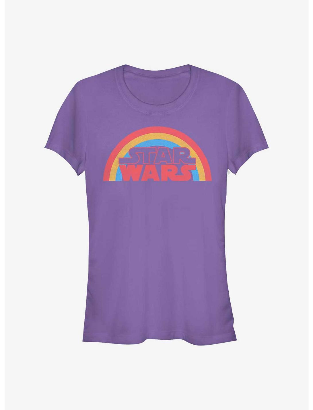 Star Wars Rainbow Star Wars Girls T-Shirt, PURPLE, hi-res