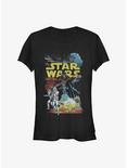Star Wars Rebel Classic Poster Girls T-Shirt, BLACK, hi-res