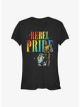 Star Wars Rebel Pride Girls T-Shirt, BLACK, hi-res