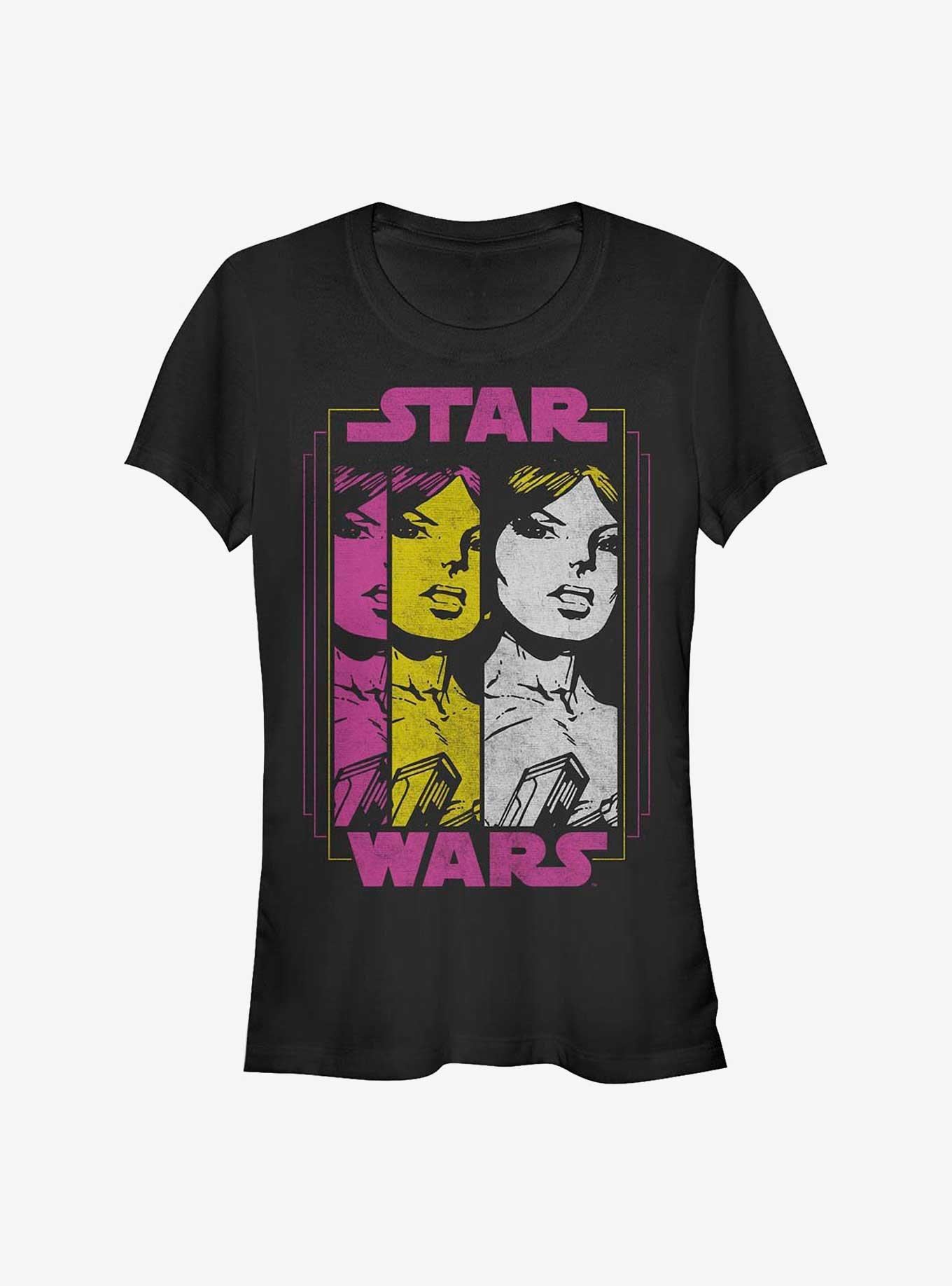 Star Wars Star Wars Leia Trio Girls T-Shirt, BLACK, hi-res