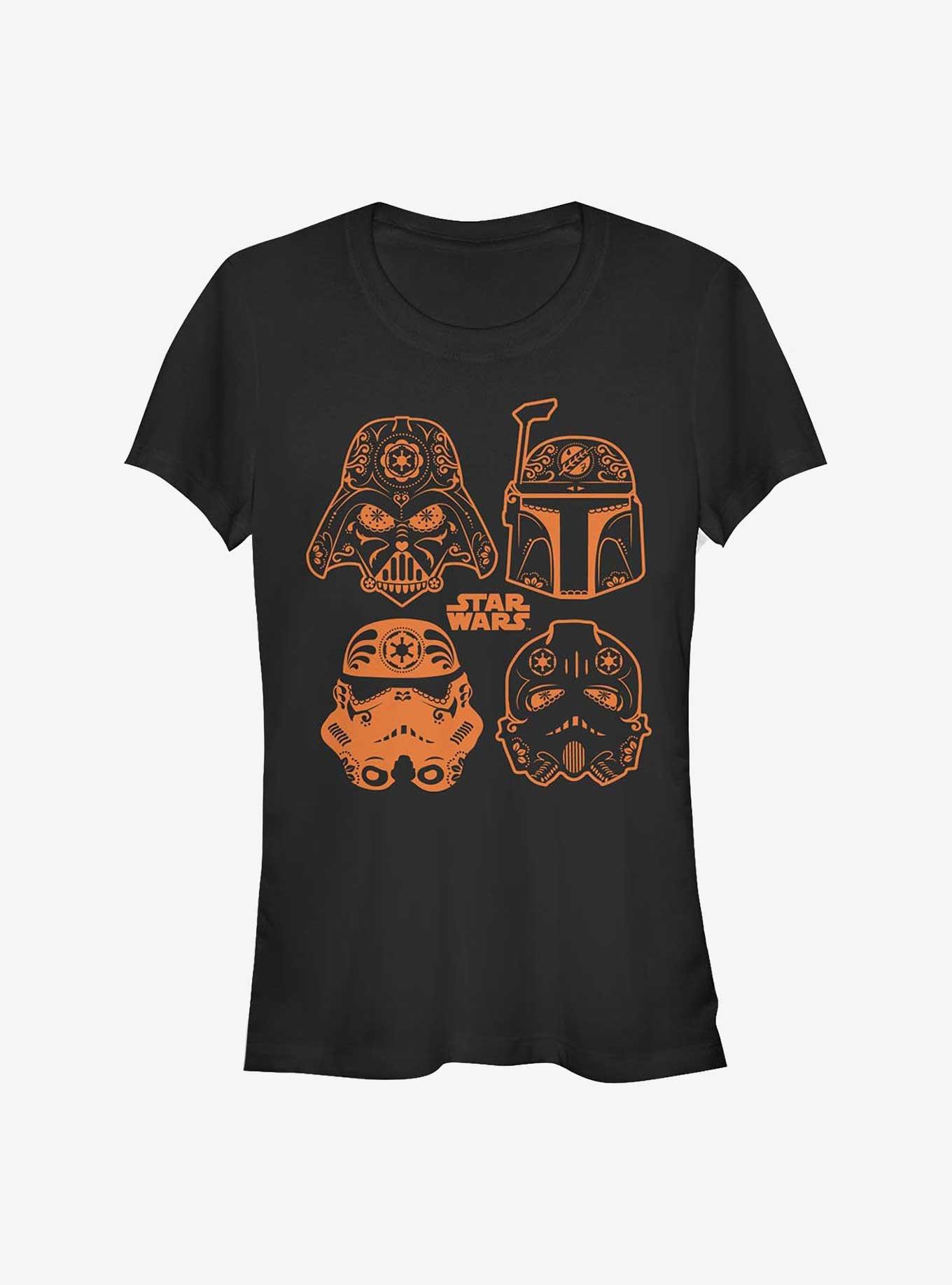 Star Wars Sugar Skulls Grid Girls T-Shirt, BLACK, hi-res