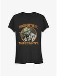 Star Wars Trick Or Treat, There Is No Try Yoda Halloween Girls T-Shirt, BLACK, hi-res