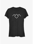 Twin Peaks Symbols Girls T-Shirt, BLACK, hi-res