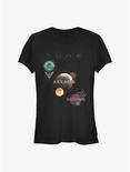 Dune Prime Planets Girls T-Shirt, BLACK, hi-res